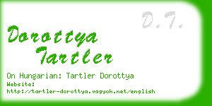 dorottya tartler business card